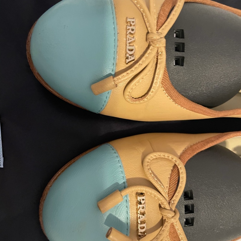 Prada Bi-Color Ballet Flats. Authentic. - image 2